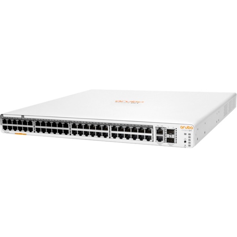 HPE Instant On 1960 48G 40p Class4 8p Class6 PoE 2XGT 2SFP+ 600W Switch - 48 Ports - Manageable - 10 Gigabit Ethernet, Gigabi