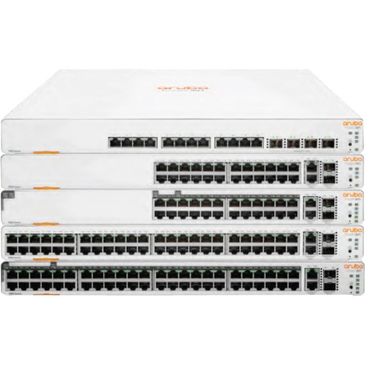 HPE Instant On 1960 48G 2XGT 2SFP+ Switch - 48 Ports - Manageable - 10 Gigabit Ethernet, Gigabit Ethernet - 10GBase-T, 10GBase-X, 10/100/1000Base-T - 2 Layer Supported - Modular - 80 W Power Consumption - Optical Fiber, Twisted Pair - Rack-mountable, Table Top, Wall Mountable, Under Table, Cabinet Mount