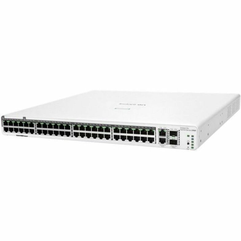 Aruba Instant On 1960 Ethernet Switch - 50 Ports - Manageable - Gigabit Ethernet, 10 Gigabit Ethernet - 10/100/1000Base-T, 10GBase-T, 10GBase-X - 2 Layer Supported - 790 W Power Consumption - Optical Fiber, Twisted Pair - PoE Ports