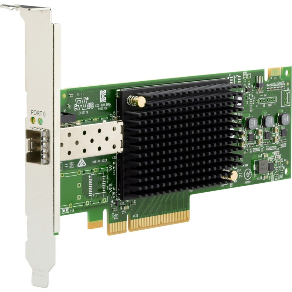 HPE SN1700E 64Gb 1-port Fibre Channel Host Bus Adapter - PCI Express 4.0 - 64 Gbit/s - 1 x Total Fibre Channel Port(s) - 1 x Total Expansion Slot(s) - SFP+ - Plug-in Card