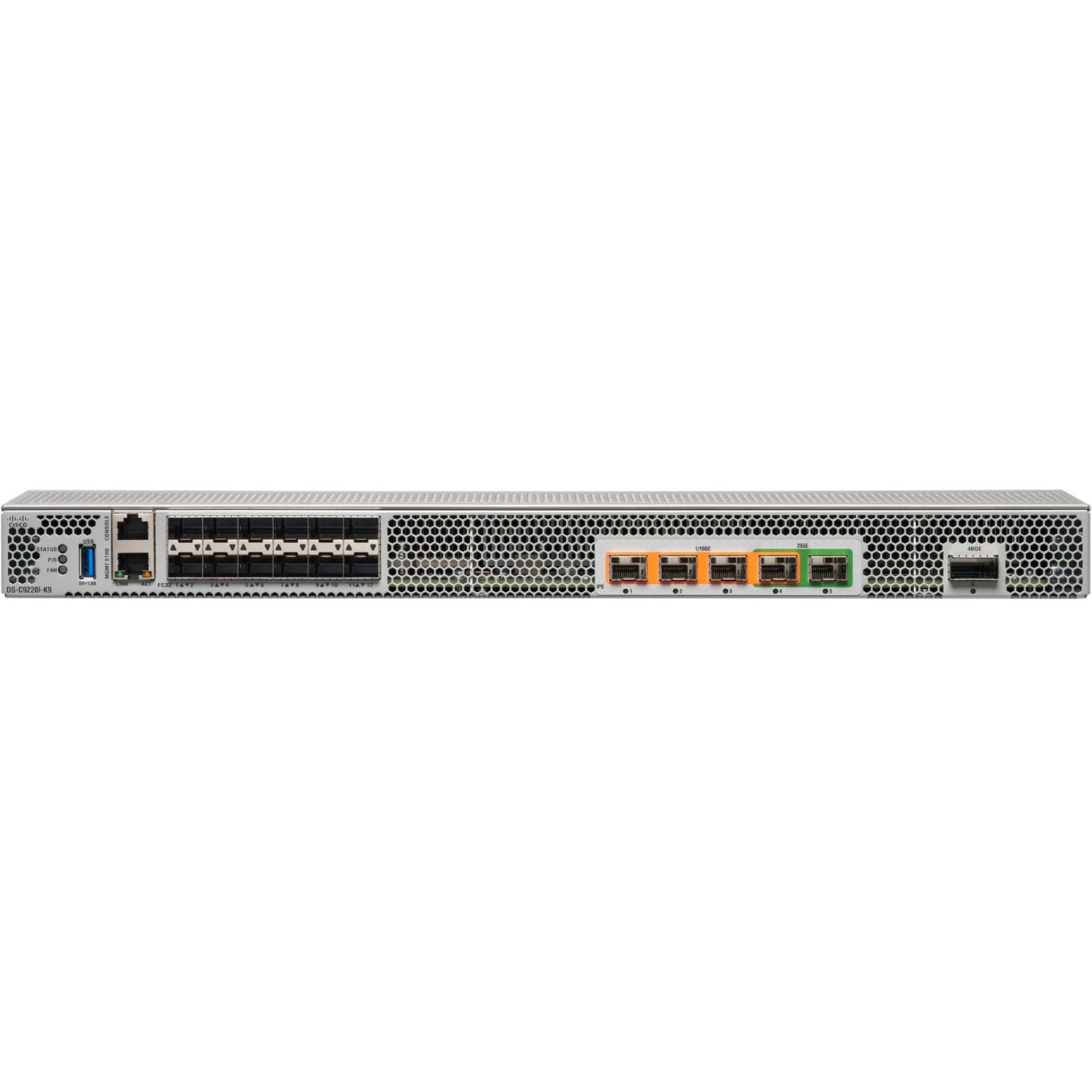 HPE SN6640C 32Gb 6-port FC/FCIP Multiservice Switch - 32 Gbit/s - 6 Fiber Channel Ports - Gigabit Ethernet, 10 Gigabit Ethernet, 40 Gigabit Ethernet - Manageable - Rack-mountable - 1U
