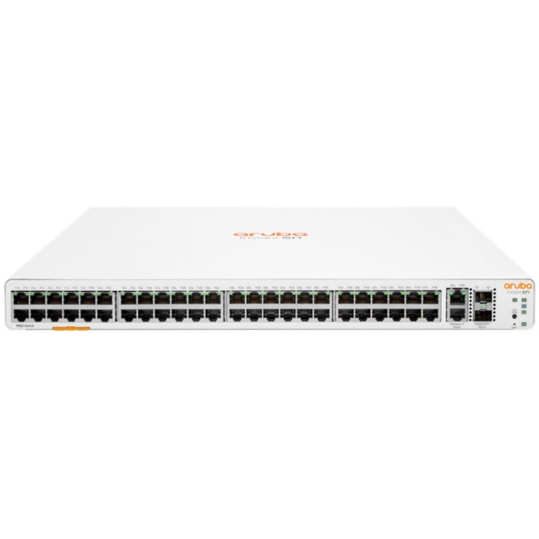 HPE Instant On 1960 48G 2XGT 2SFP+ Switch - 48 Ports - Manageable - 10 Gigabit Ethernet, Gigabit Ethernet - 10GBase-T, 10GBase-X, 10/100/1000Base-T - 2 Layer Supported - Modular - 80 W Power Consumption - Optical Fiber, Twisted Pair - Rack-mountable, Table Top, Wall Mountable, Under Table, Cabinet Mount