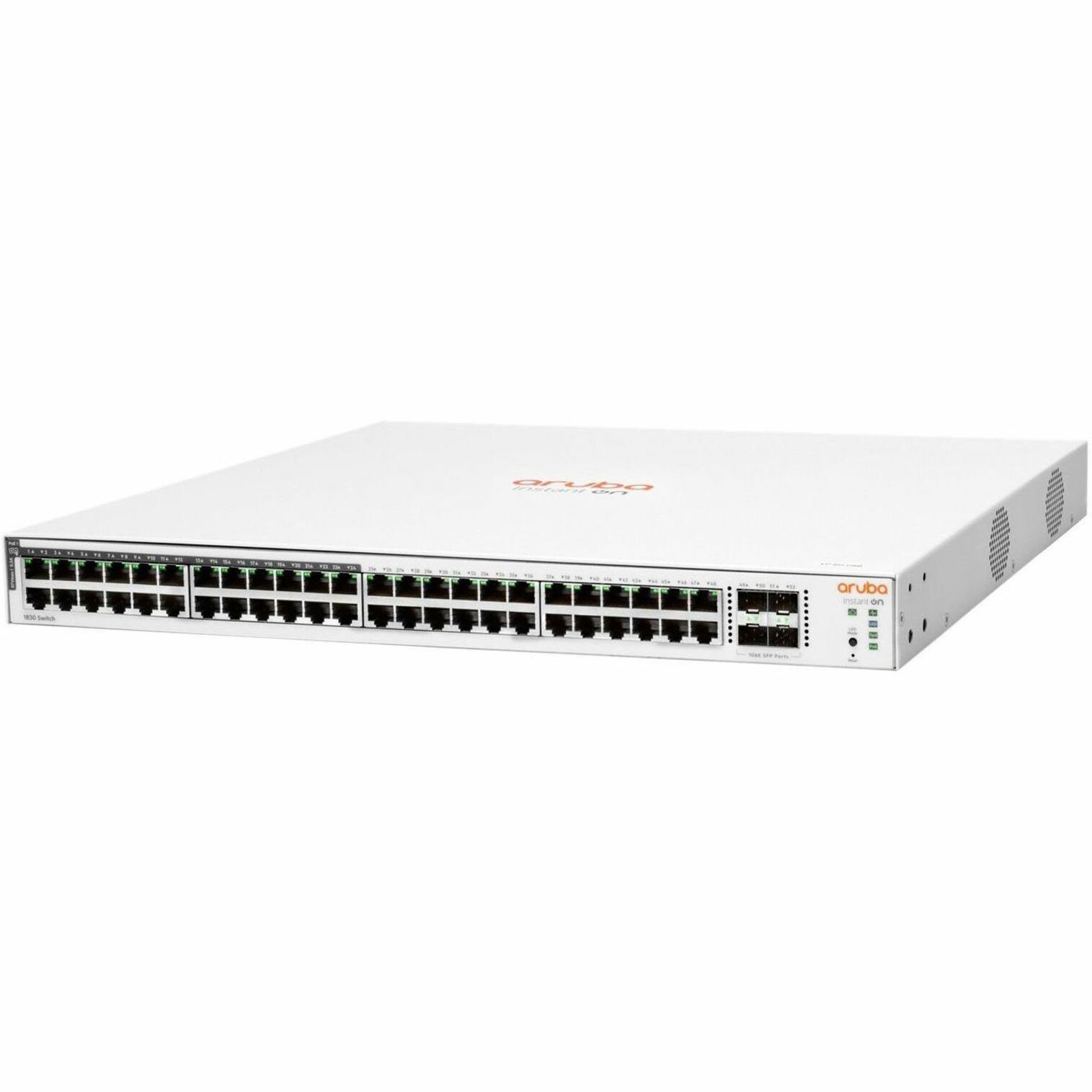 HPE Instant On 1830 48G 24p Class4 PoE 4SFP 370W Switch - 48 Ports - Manageable - Gigabit Ethernet - 1000Base-T, 1000Base-X -