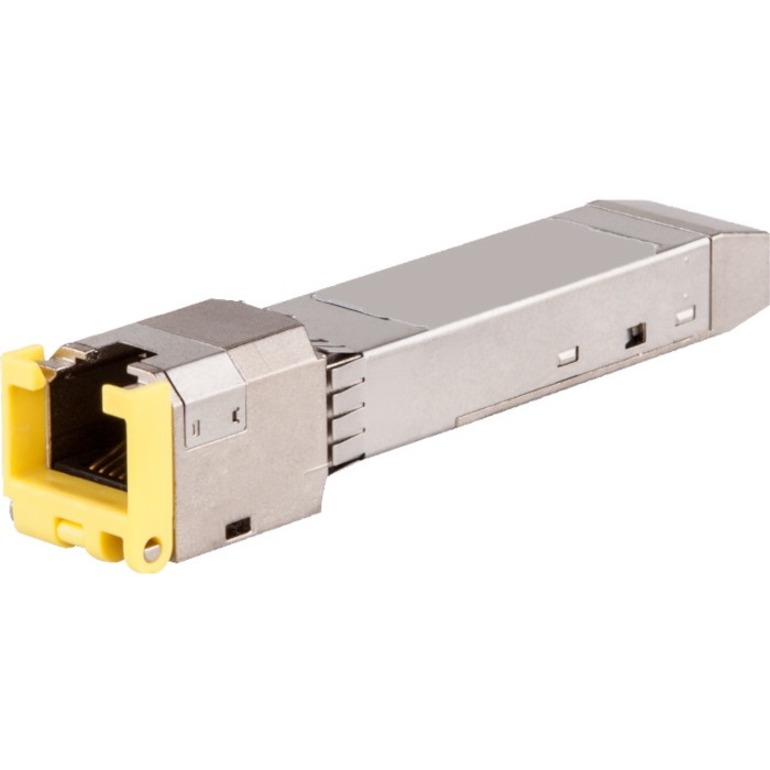 HPE SFP (mini-GBIC) Module - For Data Networking, Optical Network - 1 x RJ-45 1000Base-T Network LAN - Twisted PairGigabit Ethernet - 1000Base-T0.10 km Maximum Distance