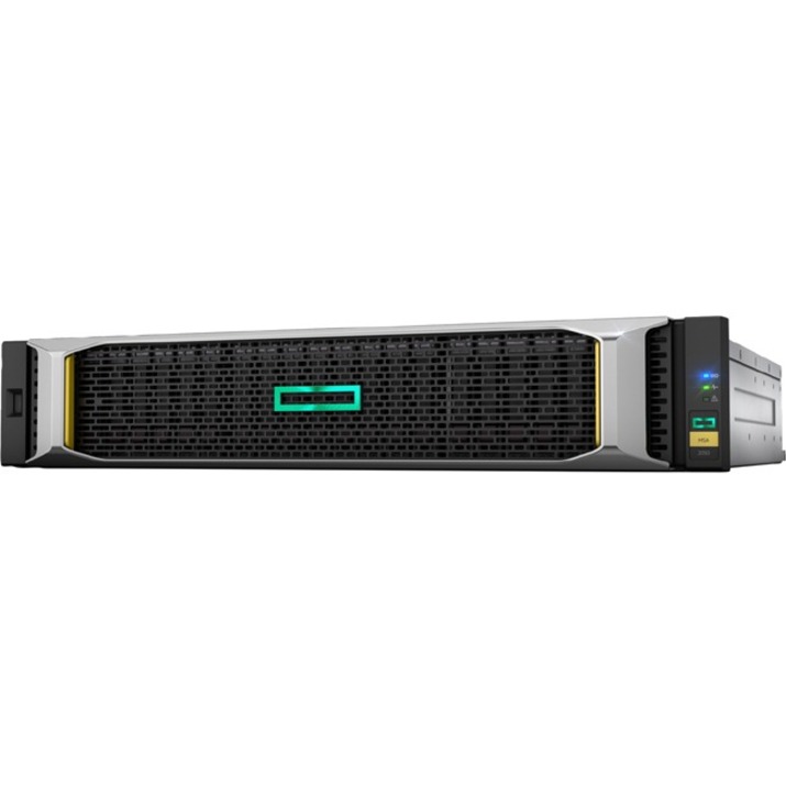 HPE MSA 1050 10GbE iSCSI Dual Controller SFF Storage - Refurbished - 24 x HDD Supported - 307 TB Supported HDD Capacity - 0 x HDD Installed - 24 x SSD Supported - 307 TB Supported SSD Capacity - 0 x SSD Installed - Clustering Supported - 2 x Serial Attached SCSI (SAS) Controller - RAID Supported - 1, 5, 6, 10 RAID Levels - 24 x Total Bays - 24 x 2.5" Bay - 10 Gigabit Ethernet - FCP, iSCSI - 2U - Rack-mountable