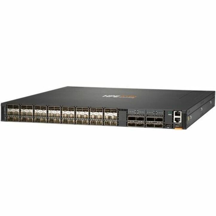 HPE CX 8325-48Y8C Ethernet Switch - 25 Gigabit Ethernet, 100 Gigabit Ethernet - 25GBase-X, 100GBase-X - 2 Layer Supported - 550 W Power Consumption - Optical Fiber - Black - 1U - Rack-mountable