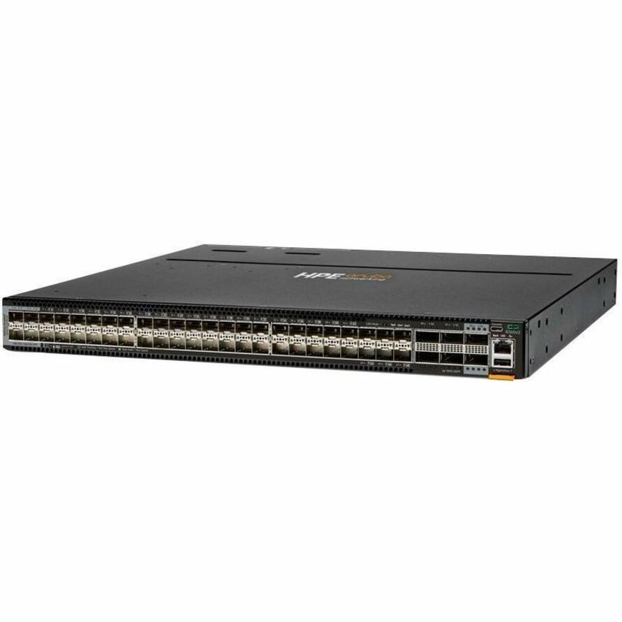 Aruba CX 8360-48Y6C v2 48p 25G SFP28 4Sec 6p 100G QSFP+ 2Sec BF 5 Fans 2AC Bundle - Manageable - 25 Gigabit Ethernet, 100 Gigabit Ethernet - 25GBase-X, 100GBase-X - 3 Layer Supported - 725 W Power Consumption - Optical Fiber - Lifetime Limited Warranty