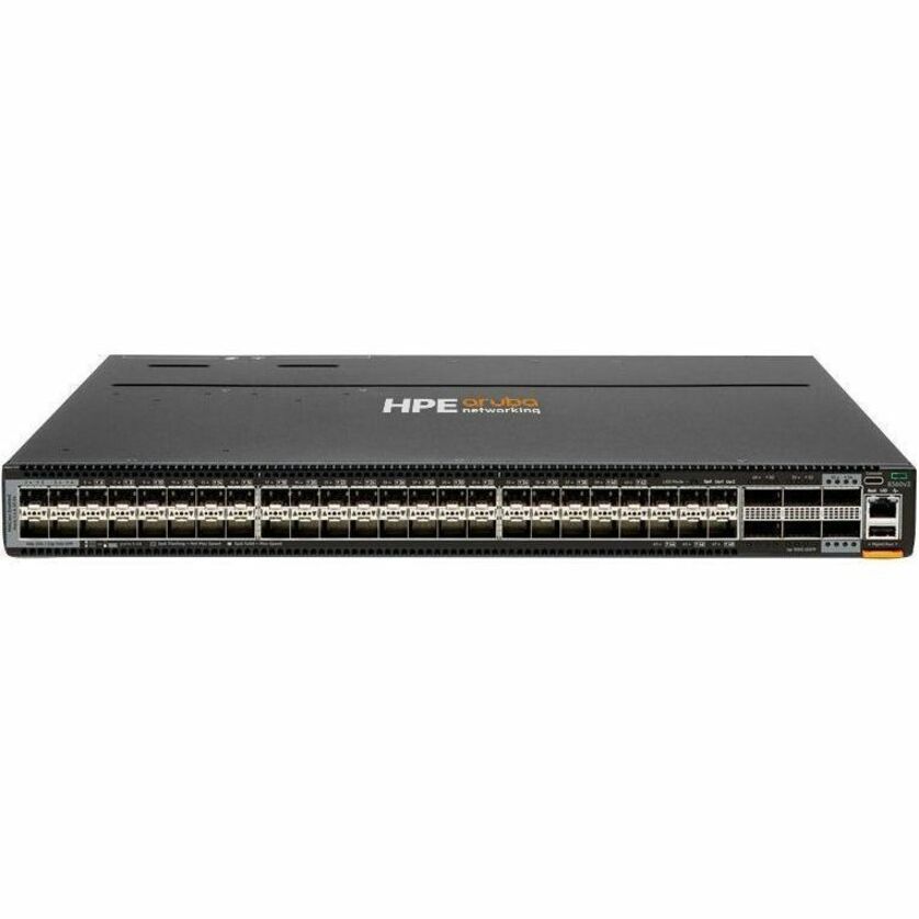 Aruba CX 8360-48Y6C v2 48p 25G SFP28 4Sec 6p 100G QSFP+ 2Sec BF 5 Fans 2AC Bundle - Manageable - 25 Gigabit Ethernet, 100 Gigabit Ethernet - 25GBase-X, 100GBase-X - 3 Layer Supported - 725 W Power Consumption - Optical Fiber - Lifetime Limited Warranty