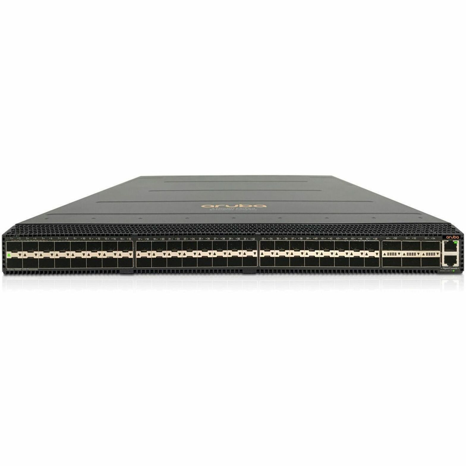 HPE 10000-48Y6C Ethernet Switch - Manageable - 25 Gigabit Ethernet, 100 Gigabit Ethernet - 25GBase-X, 100GBase-X - 3 Layer Supported - Modular - 753 W Power Consumption - Optical Fiber - Rack-mountable, Cabinet Mount, Surface Mount - TAA Compliant