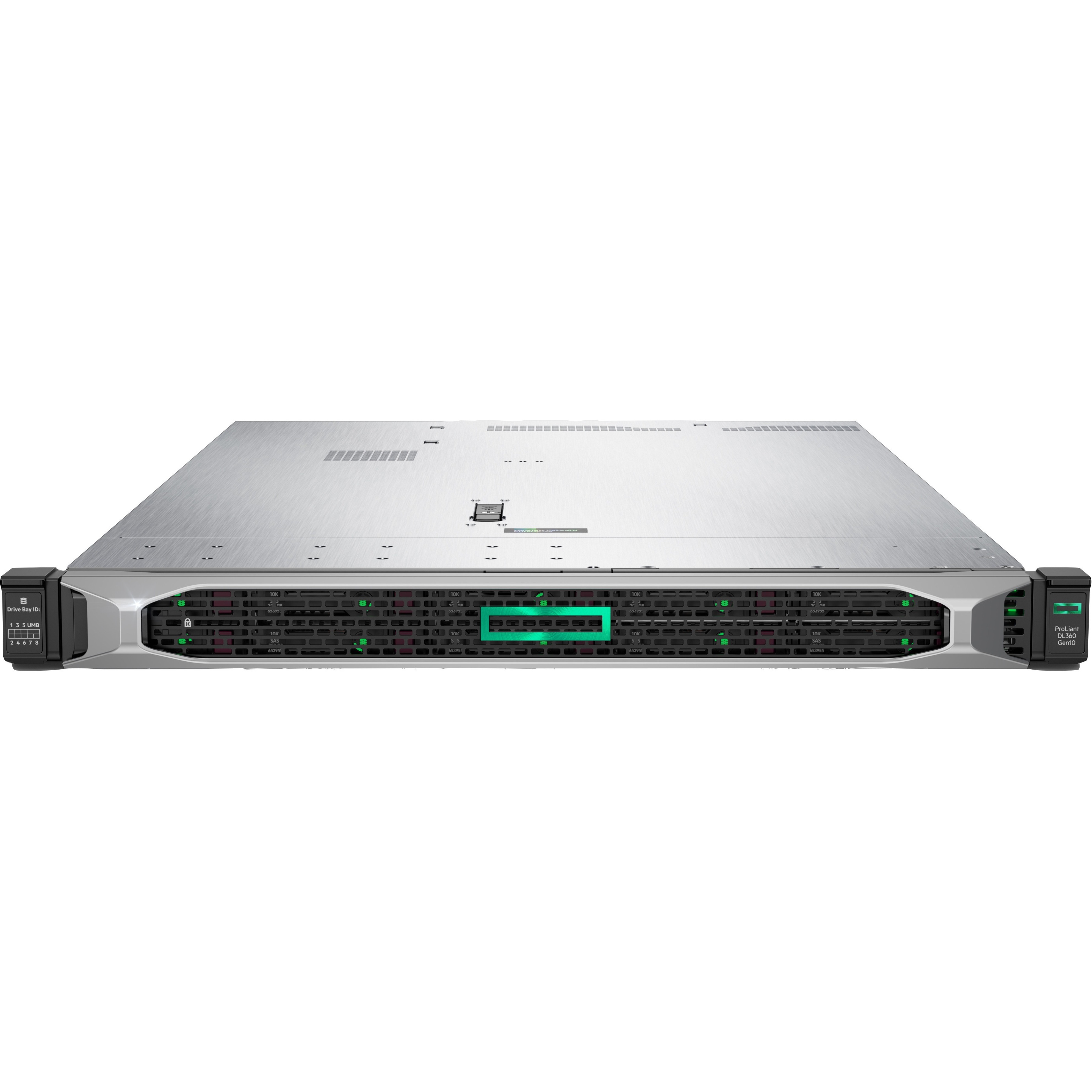 HPE ProLiant DL360 G10 1U Rack Server - 1 Xeon Silver 4210R 2.40 GHz - 16 GB RAM - Serial ATA/600, 12Gb/s SAS Controller - Refurbished - Intel C621 Chip - 2 Processor Support - 1.54 TB RAM Support - DDR4 SDRAM Up to 16 MB Graphic Card - Gigabit Ethernet - 8 x Total Bay(s) - 8 x SFF Bay(s) - Hot Swappable Bays - 1 x 500 W - Intel Optane Memory Ready