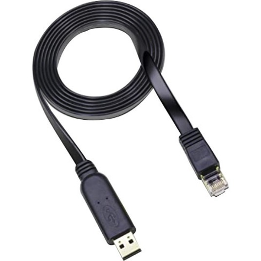 HPE USBA-RJ45 PIN3TX-6RX Cable - RJ-45/USB Network Cable for Network Device - First End: 1 x USB 2.0 Type A - Male - Second End: 1 x RJ-45 Network - Male - Black