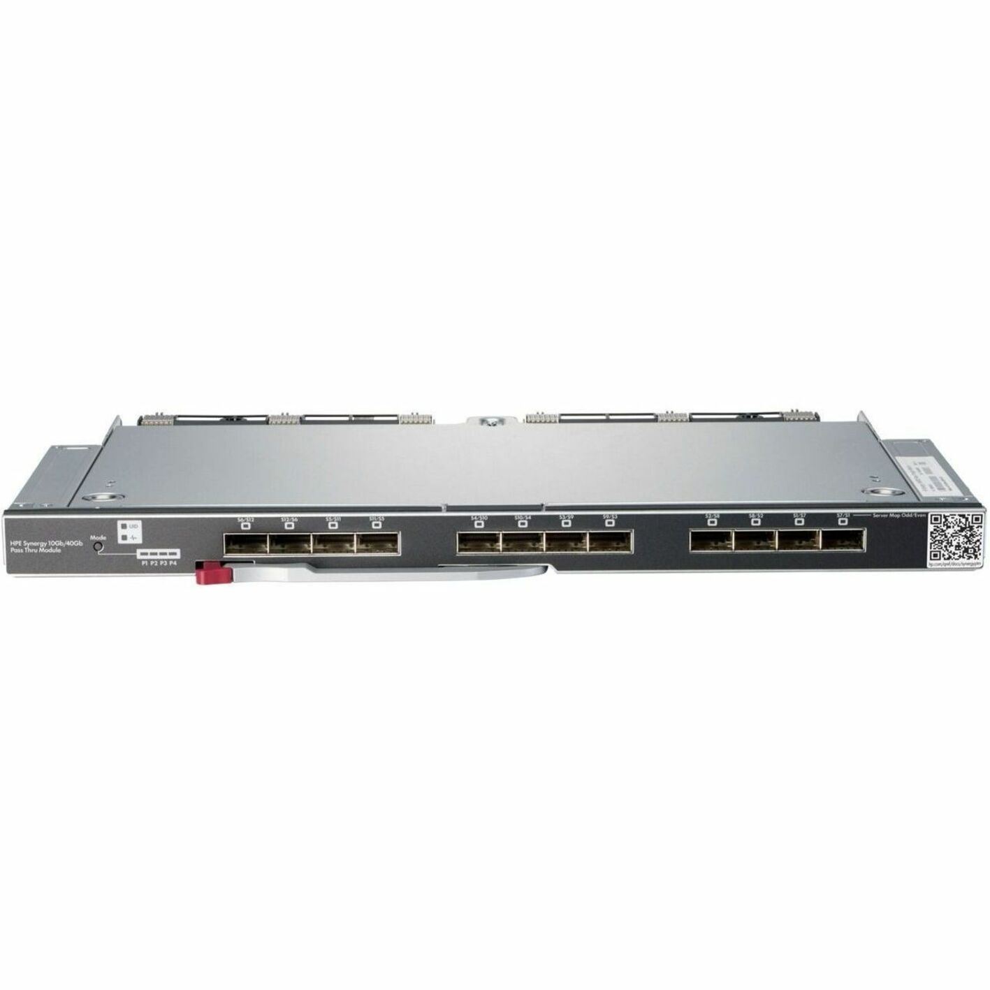 HPE SYNERGY 10GB PASS-THRU REMAN MODULE - For Data Networking, Optical Network - 1 x management (mini-USB) - Optical Fiber10 Gigabit Ethernet - 10GBase-X - 10 Gbit/s - 12 x Expansion Slots - QSFP+, SFP+ - Plug-in Module