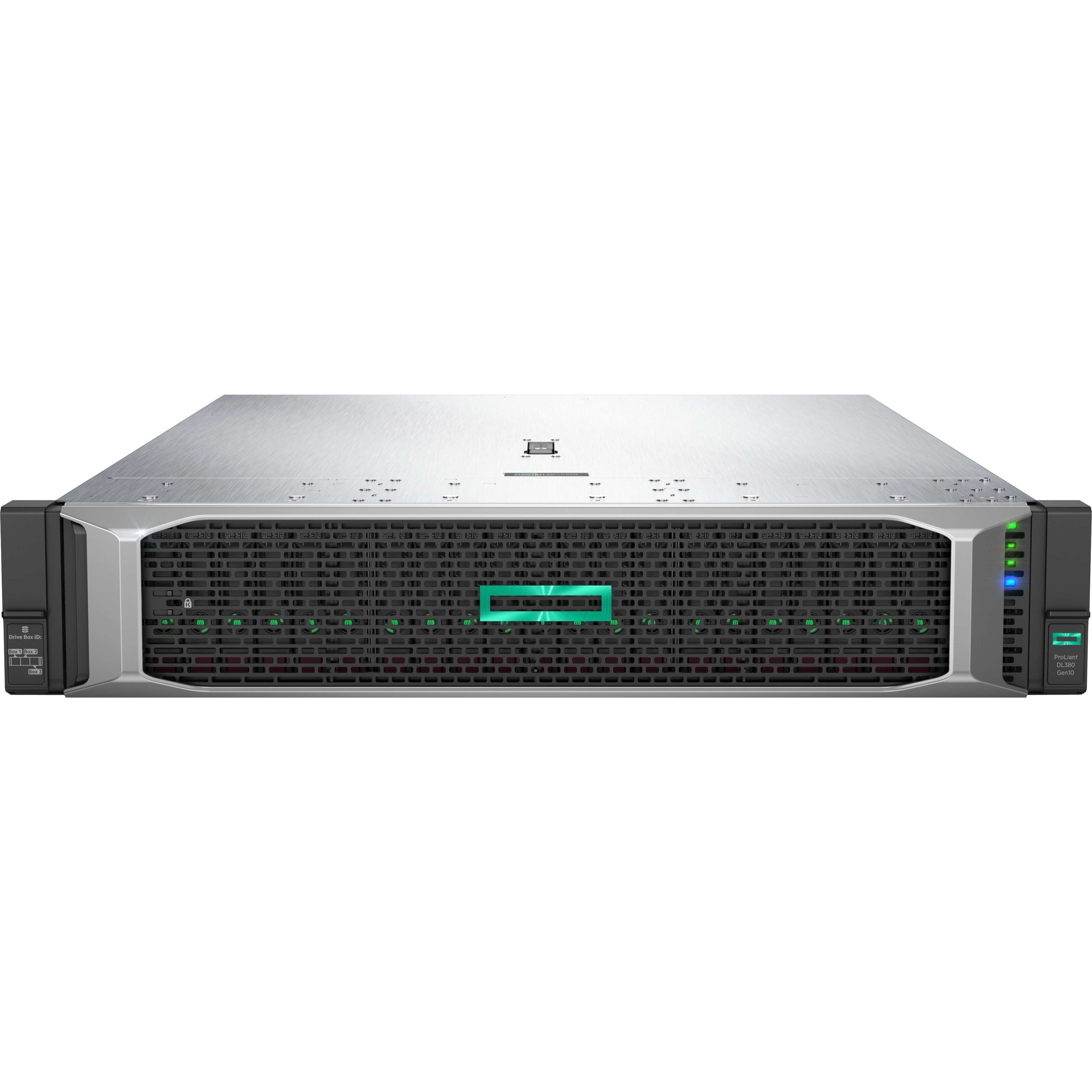 HPE ProLiant DL380 G10 2U Rack Server - 1 Xeon Silver 4210R 2.40 GHz - 32 GB RAM - 12Gb/s SAS Controller - Refurbished - Intel C621 Chip - 2 Processor Support - 1.54 TB RAM Support - DDR4 SDRAM Up to 16 MB Graphic Card - Gigabit Ethernet - 24 x Total Bay(s) - 24 x SFF Bay(s) - 1 x 800 W - Intel Optane Memory Ready