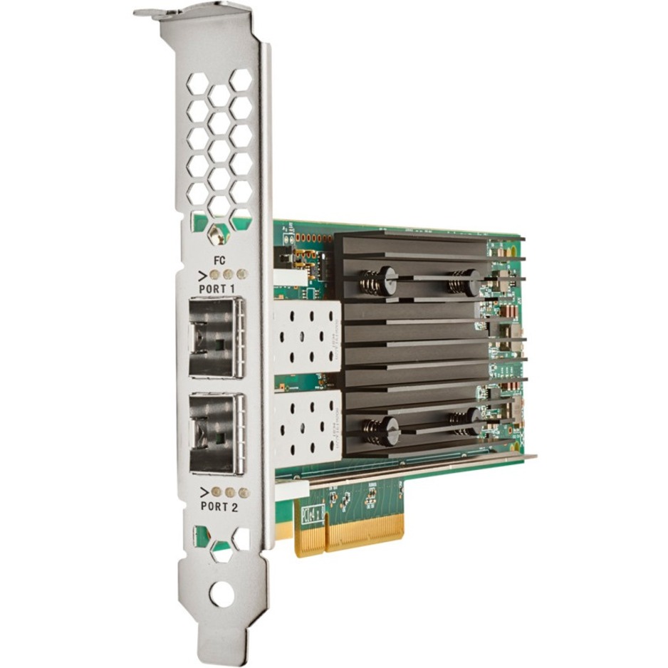 HPE SN1610Q 32Gb 2-port Fibre Channel Host Bus Adapter - PCI Express 4.0 - 32 Gbit/s - 2 x Total Fibre Channel Port(s) - SFP+