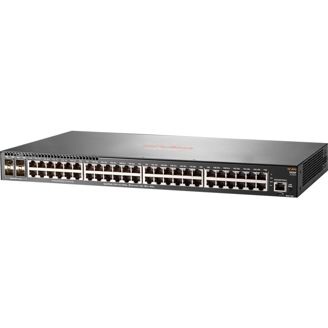 HPE 2930F 48G 4SFP+ Switch - 48 Ports - Manageable - Gigabit Ethernet, 10 Gigabit Ethernet - 10/100/1000Base-T, 10GBase-X - 3