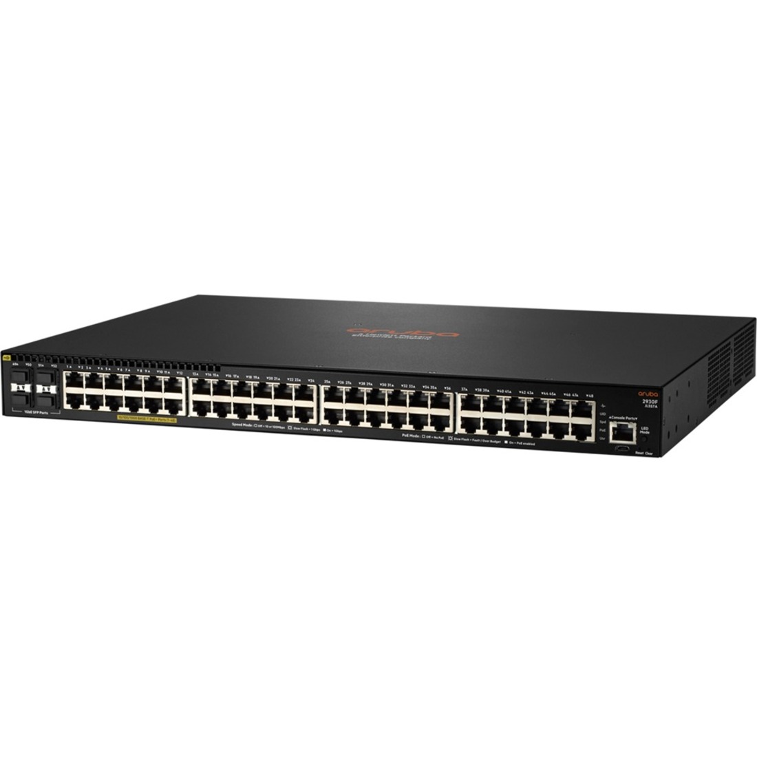 HPE 2930F 48G PoE+ 4SFP 740W Switch - 48 Ports - Manageable - Gigabit Ethernet, 10 Gigabit Ethernet - 10GBase-X, 10/100/1000B