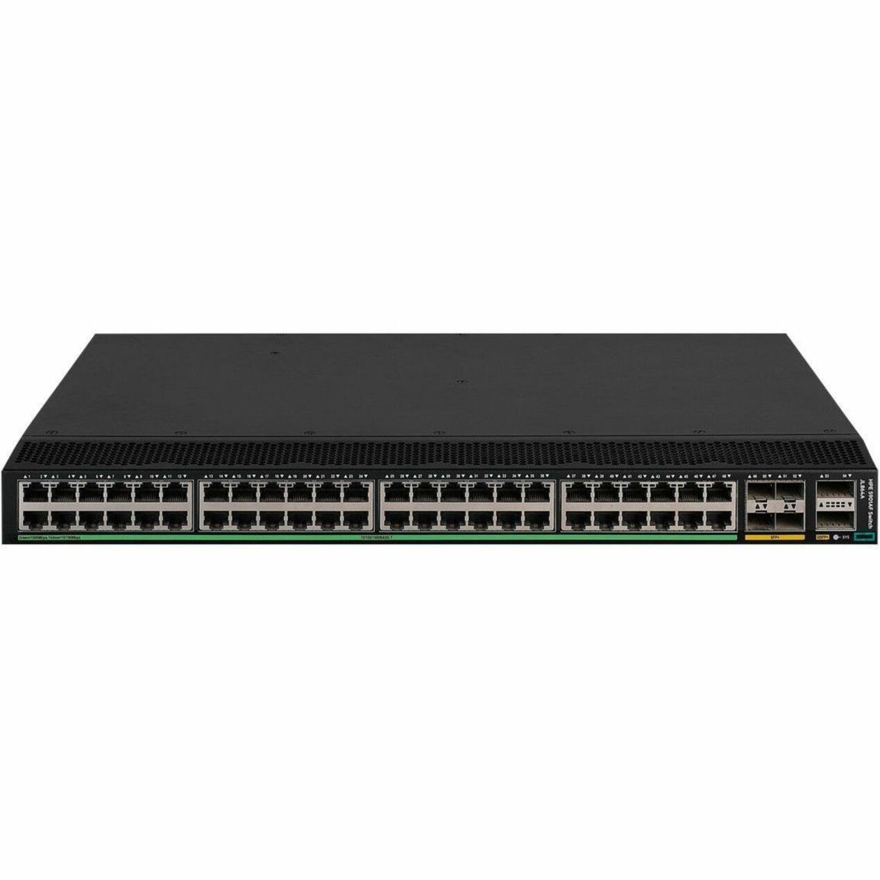 HPE FlexFabric 5901AF 48-Port 1GBaseT 4XG 2QSFP+ Switch - 48 Ports - Manageable - Gigabit Ethernet, 40 Gigabit Ethernet - 10/100/1000Base-T, 100Base-TX - Refurbished - 3 Layer Supported - Modular - 96 W Power Consumption - Twisted Pair, Optical Fiber - Black