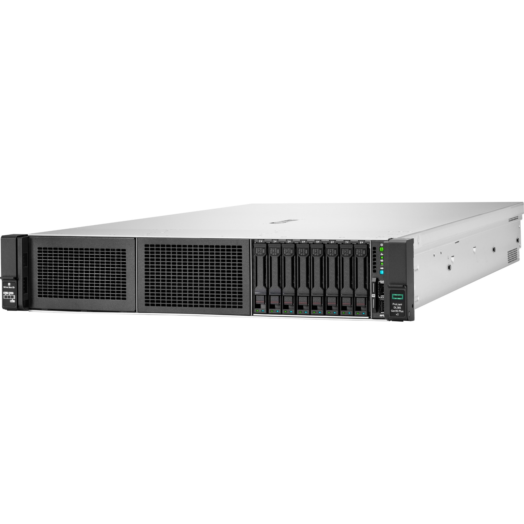 HPE ProLiant DL385 G10 Plus v2 2U Rack Server - 1 EPYC 7313 2.90 GHz - 32 GB RAM - 12Gb/s SAS Controller - AMD Chip - 2 Processor Support - DDR4 SDRAM Up to 16 MB Graphic Card - 10 Gigabit Ethernet - 8 x Total Bay(s) - 8 x SFF Bay(s) - Hot Swappable Bays - 1 x 800 W