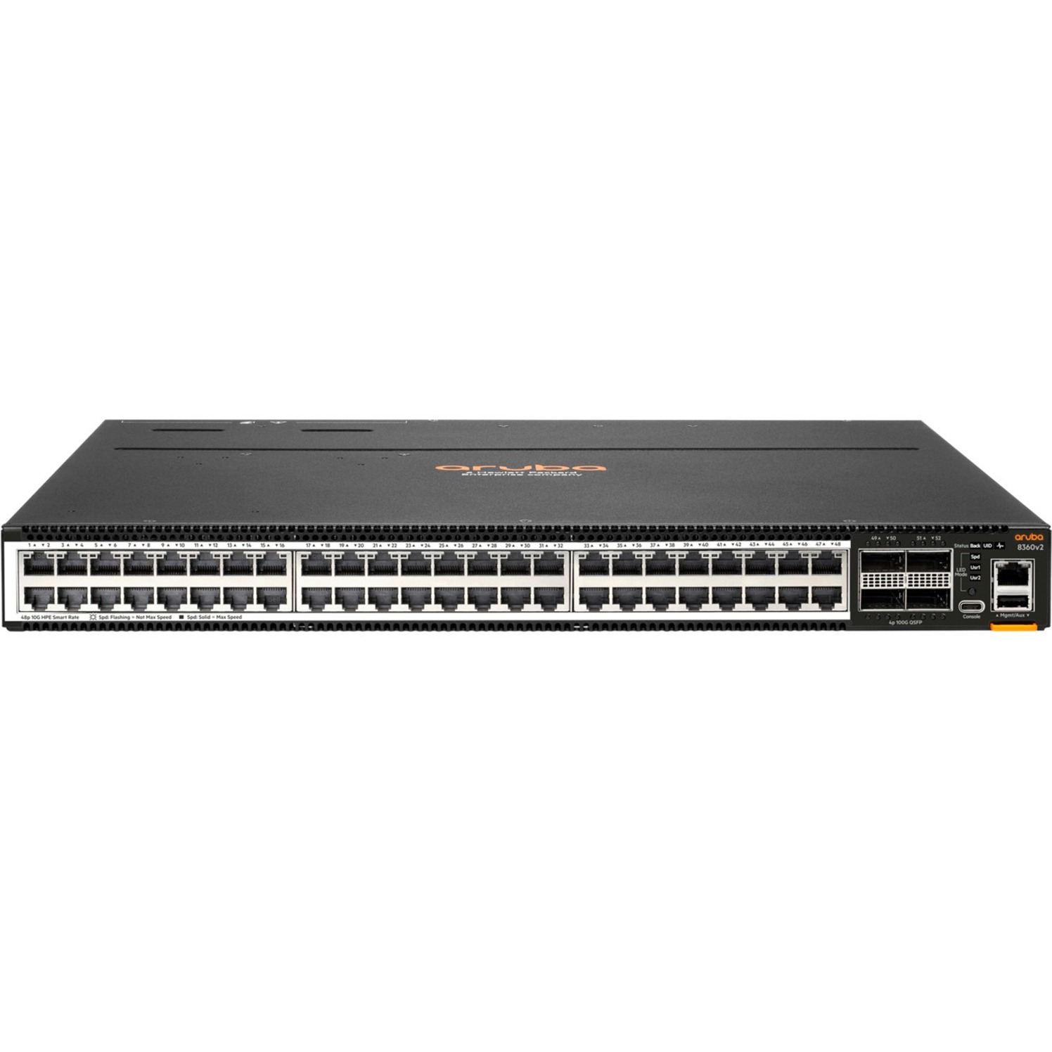 HPE 8360v2- 32Y4C Ethernet Switch - Manageable - 25 Gigabit Ethernet, 100 Gigabit Ethernet - 25GBase-X, 100GBase-X - 3 Layer Supported - Modular - 425 W Power Consumption - Optical Fiber - 1U - Rack-mountable - Lifetime Limited Warranty - TAA Compliant