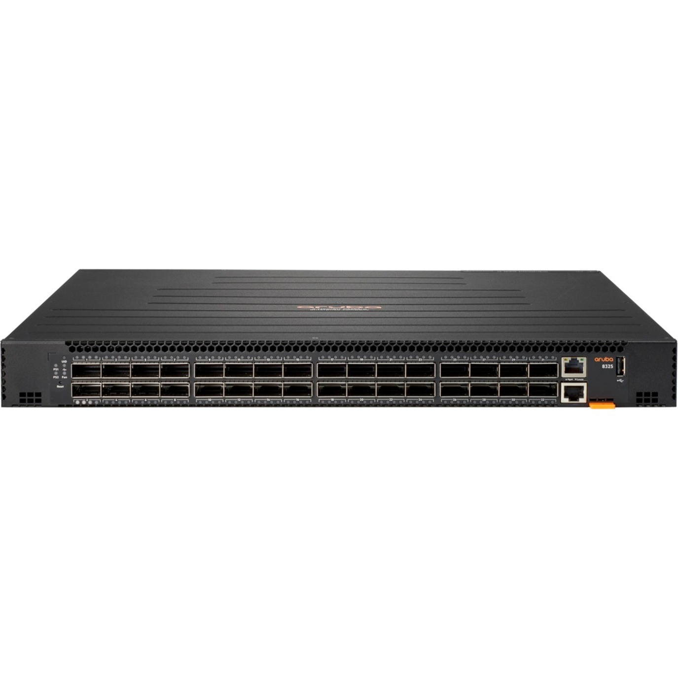 HPE 8325-32C Ethernet Switch - Manageable - 100 Gigabit Ethernet, 40 Gigabit Ethernet - 40GBase-X, 100GBase-X - 3 Layer Supported - Modular - 532 W Power Consumption - Optical Fiber - 1U - Rack-mountable, Compact