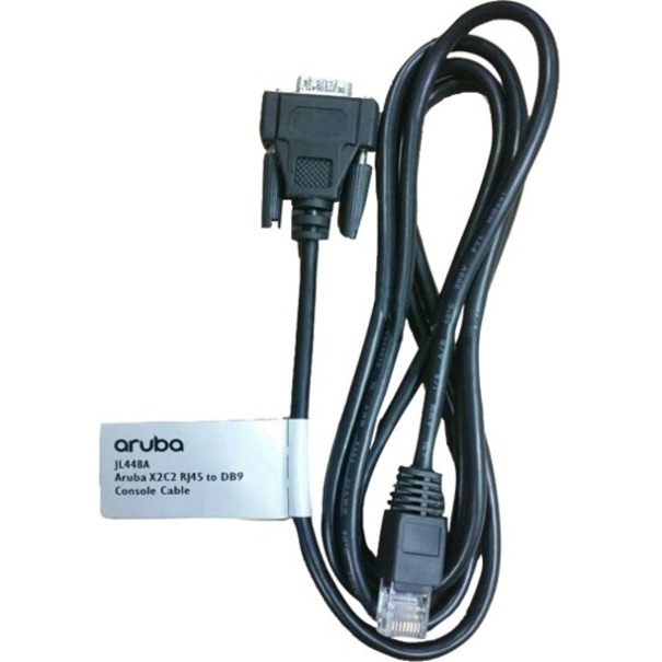 HPE X2C2 RJ45 to DB9 Console Cable - 4.92 ft DB-9/RJ-45 Data Transfer Cable - First End: 1 x RJ-45 Network - Male - Second End: 1 x 9-pin DB-9 Serial - Male - Black