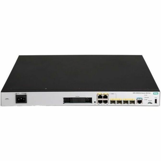 HPE Comware Router AC MSR3016 - 4 Ports - 4 WAN Port(s) - Management Port - 8 SFP Slots, Smart Interface Card (SIC) Slots - Gigabit Ethernet - 1 Year