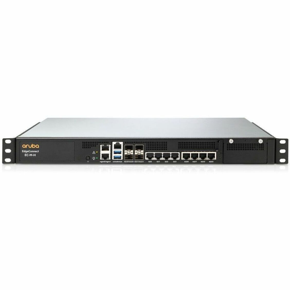 HPE EdgeConnect SD-WAN EC-M-H - 8 Ports - 4 RJ-45 Port(s) - 4 WAN Port(s) - Management Port - 4 SFP+ Slots - 10 Gigabit Ethernet - IEEE 802.3i, IEEE 802.3u, IEEE 802.3ab, IEEE 802.1Q - 1U - Rack-mountable