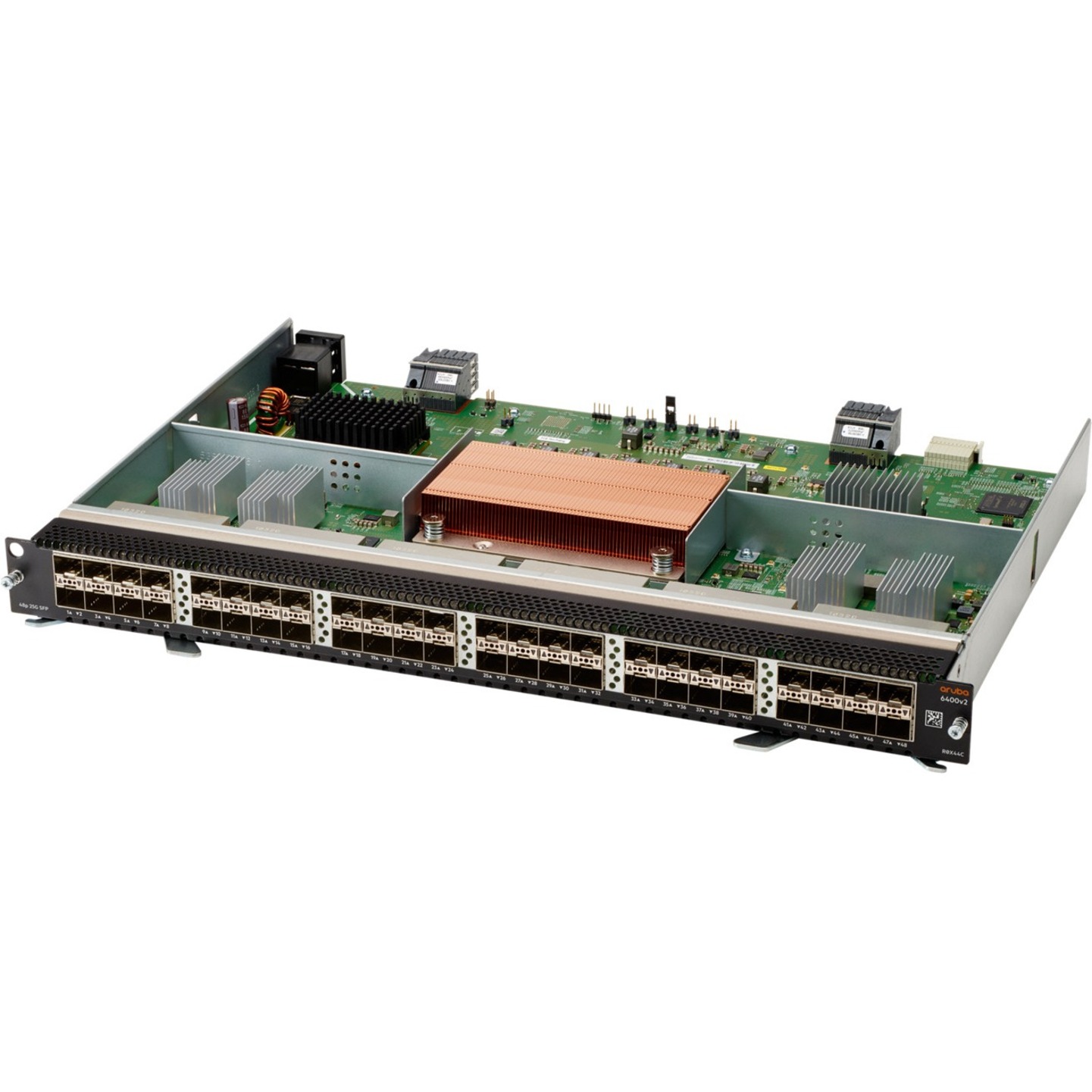 HPE 6400 48-port 1G/10G/25GbE SFP28 v2 Extended Tables Module - For Optical Network, Data NetworkingOptical Fiber25 Gigabit Ethernet - 25GBase-X - 48 x Expansion Slots - SFP28