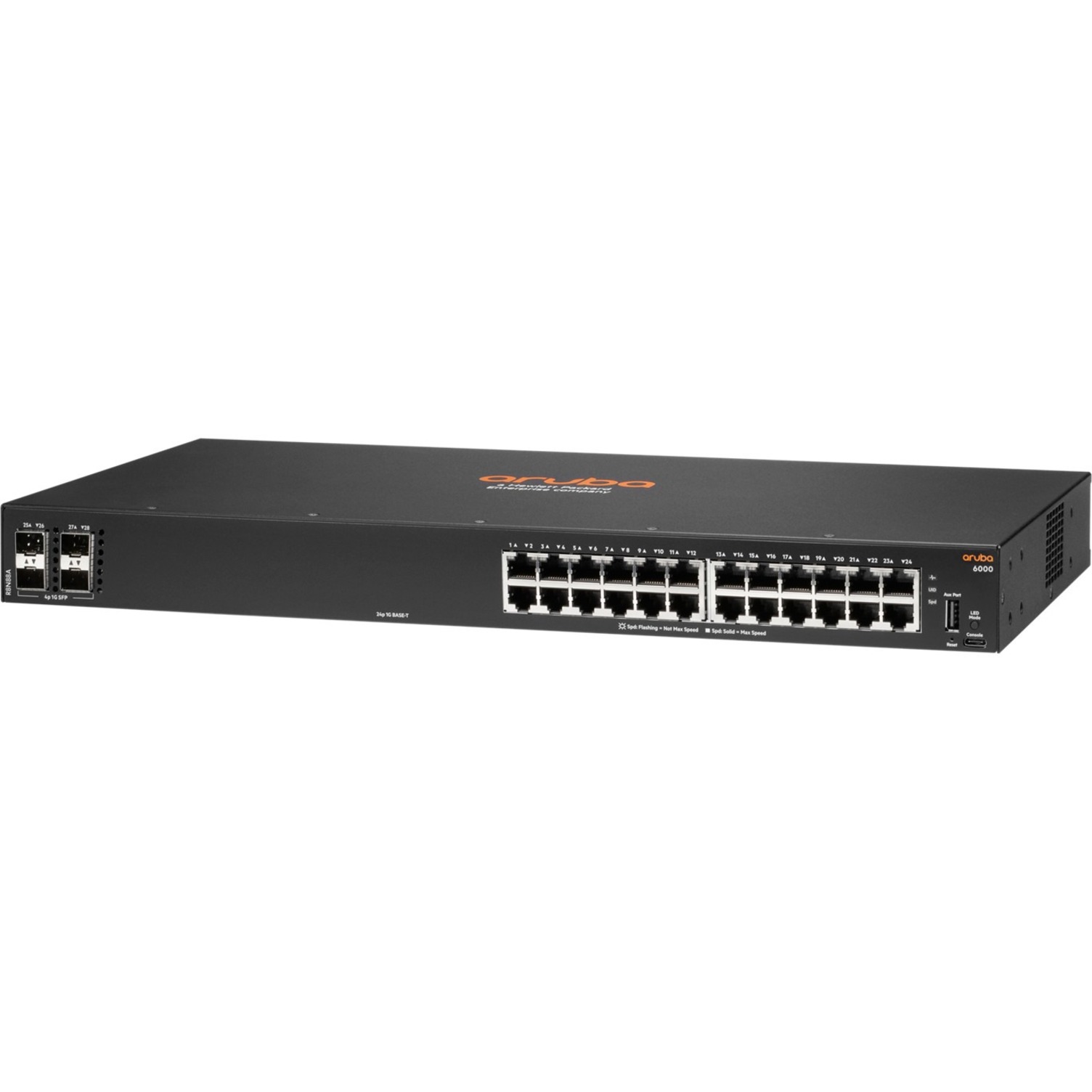 HPE 6000 24G 4SFP Switch - 24 Ports - Manageable - Gigabit Ethernet - 10/100/1000Base-T, 100/1000Base-X - 3 Layer Supported -