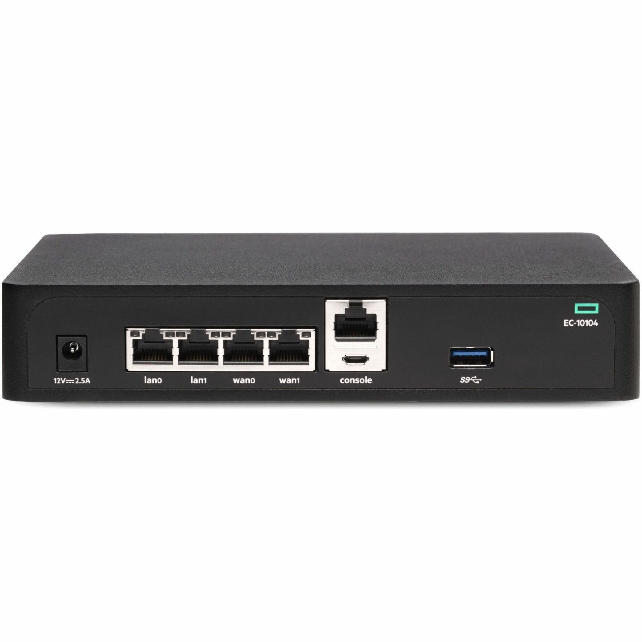Aruba EdgeConnect SD-WAN 10104 - 4 Ports - 2 RJ-45 Port(s) - 2 WAN Port(s) - Management Port - Gigabit Ethernet - IEEE 802.1Q, IEEE 802.3i, IEEE 802.3u, IEEE 802.3ab - 1U - Rack-mountable, Desktop, Wall Mountable