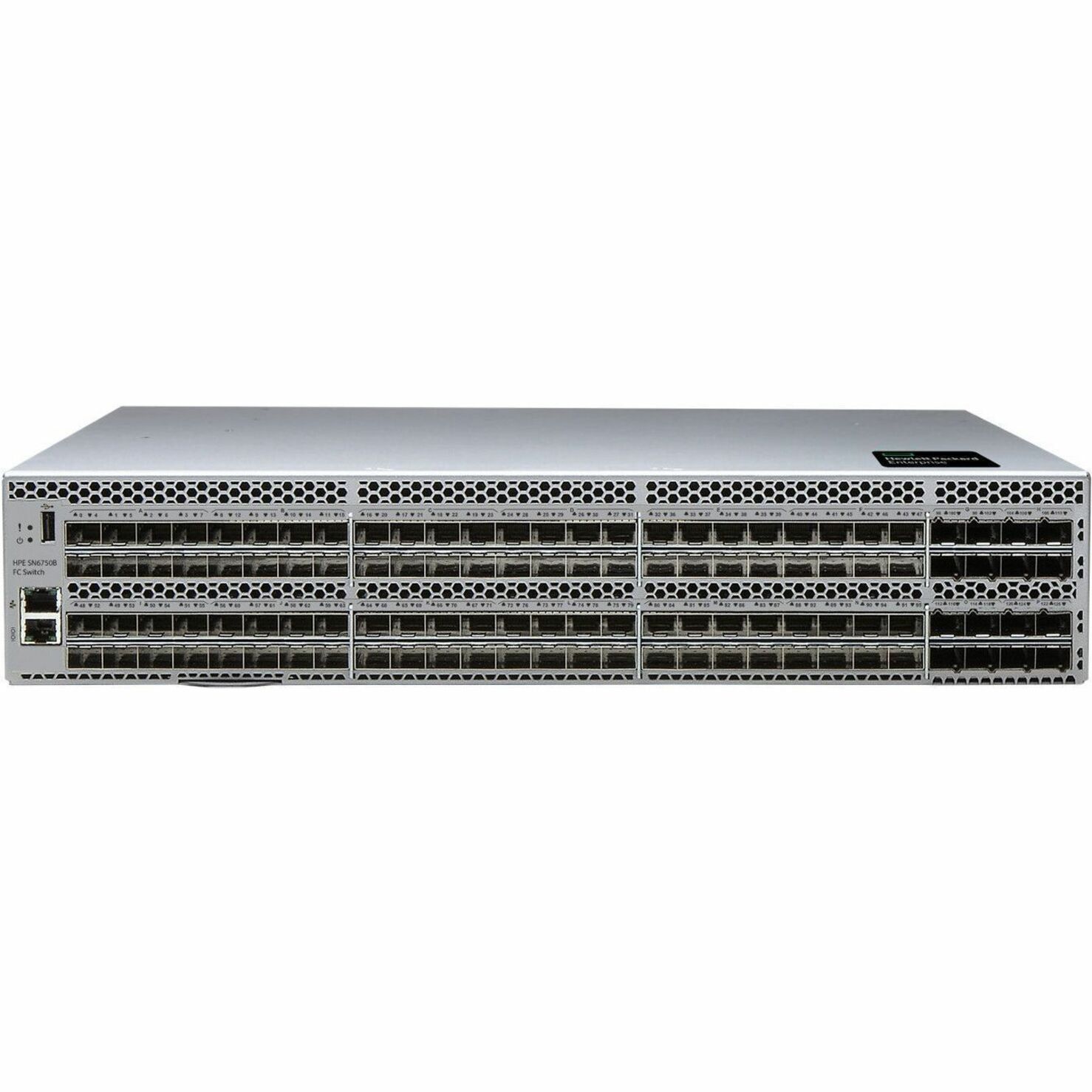 HPE SN6750B 64Gb 48/128 48-port 64Gb Short Wave SFP56 Integrated Fibre Channel Switch - 128 Ports - 64 Gbit/s - 128 Fiber Channel PortsSFP+, SFP56 - Manageable - Rack-mountable - 2U