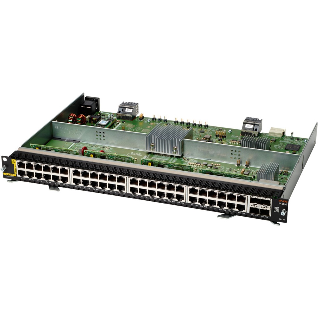 HPE 6400 48-port 1GbE Class 4 PoE and 4-port SFP56 v2 Module - For Data Networking, Optical Network - 48 x 1000Base-T LAN - Twisted Pair, Optical FiberGigabit Ethernet - 1000Base-T - 4 x Expansion Slots - SFP56