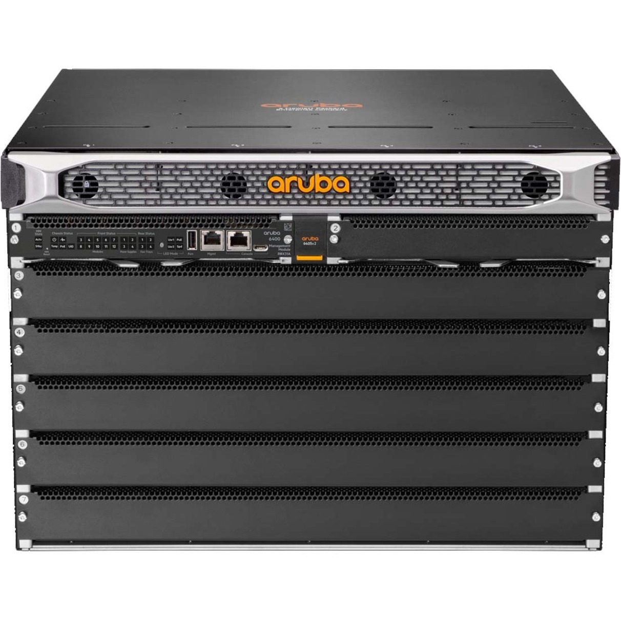 HPE 6405 v2 Ethernet Switch - Manageable - 3 Layer Supported - Modular - Optical Fiber - 7U - Rack-mountable - Lifetime Limited Warranty