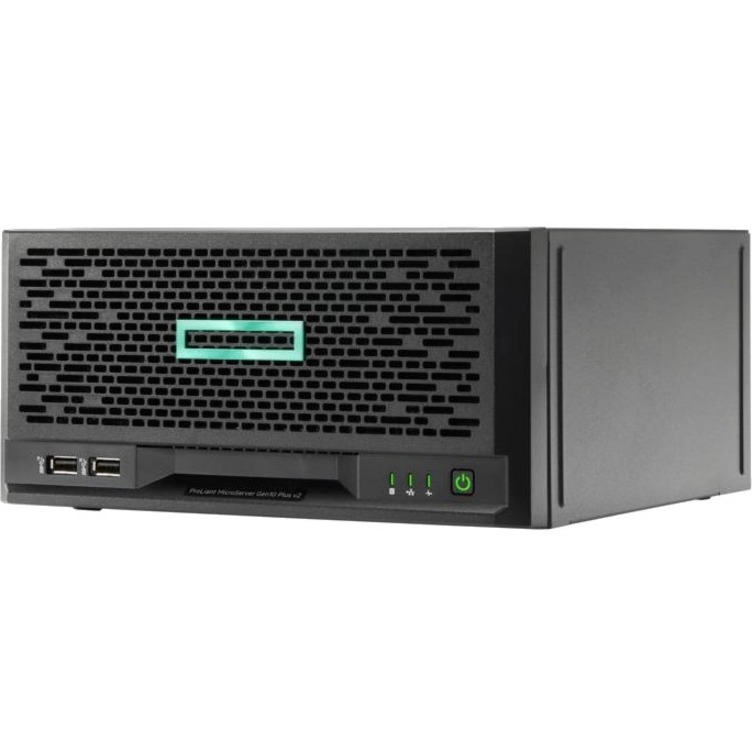HPE ProLiant MicroServer Gen10 Plus v2 Ultra Micro Tower Server - 1 Xeon E-2314 2.80 GHz - 16 GB RAM - 1 TB HDD - (1 x 1TB) HDD Configuration - Serial ATA Controller - Intel C252 Chip - 1 Processor Support - 64 GB RAM Support - DDR4 SDRAM - Gigabit Ethernet - 4 x Total Bay(s) - 4 x LFF Bay(s) - 1 x 180 W