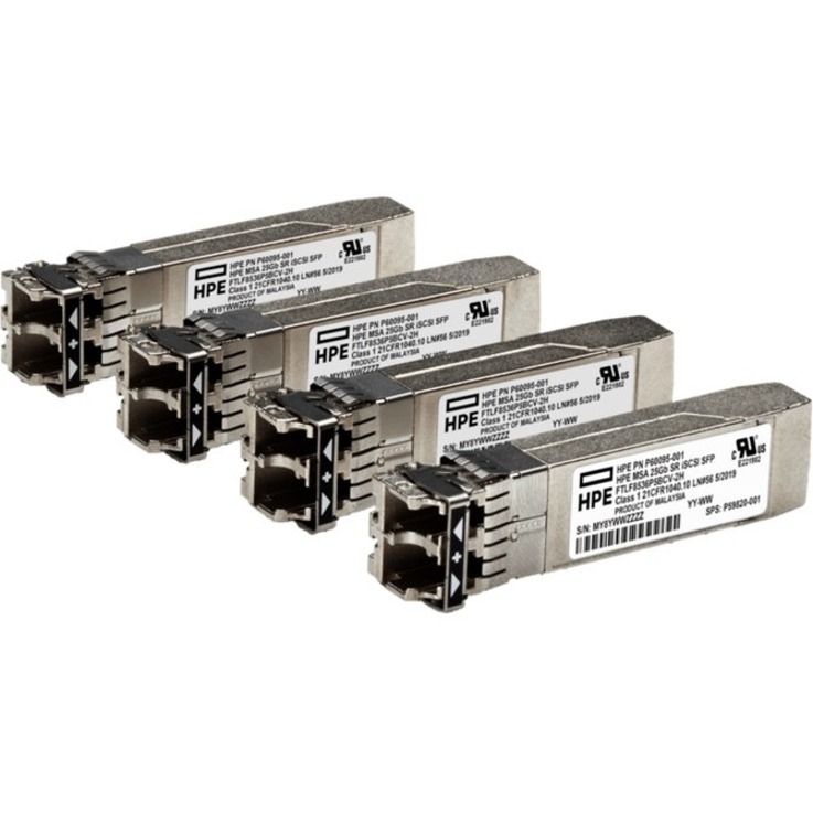 HPE SFP28 Module - For Data Networking, Optical Network - 1 x 25GBase-X Network - Optical Fiber25 Gigabit Ethernet - 25GBase-X - 25 Gbit/s - Plug-in Module - 4