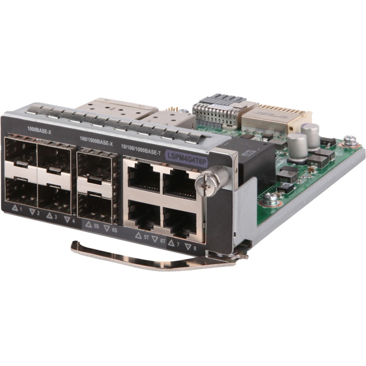 HPE FlexNetwork SFP Module - For Data Networking, Optical Network - 4 x RJ-45 10/100/1000Base-T Network - Twisted Pair10/100/1000Base-T - 6 x Expansion Slots - SFP