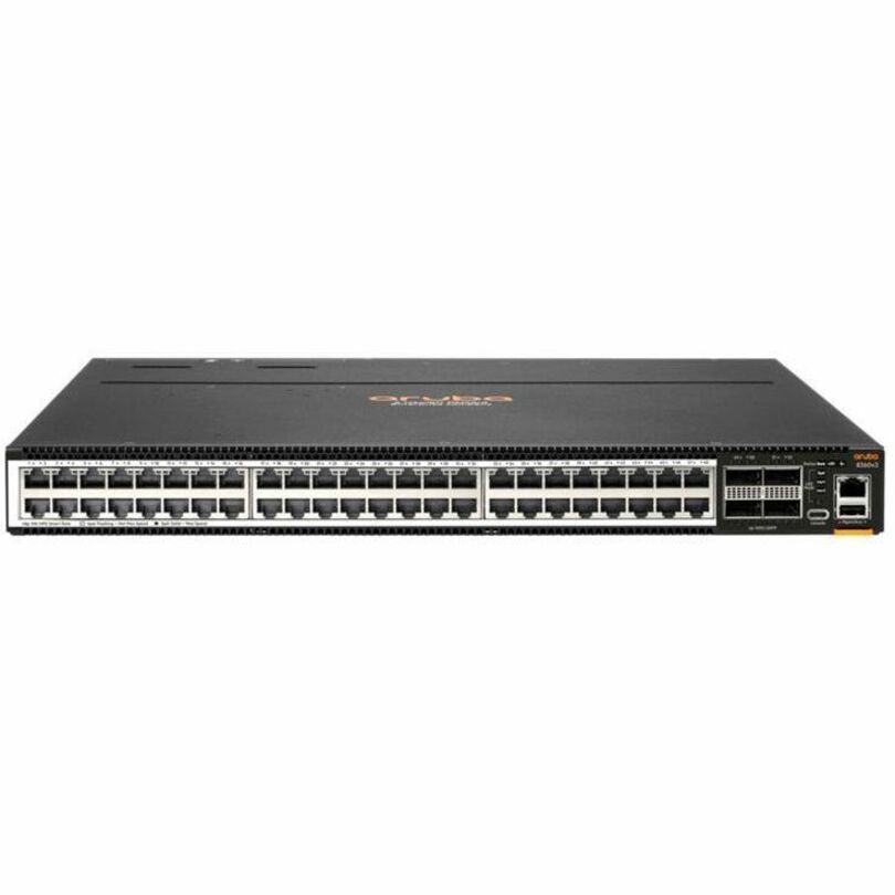 HPE 8360v2-48XT4C Ethernet Switch - 48 Ports - Manageable - 10 Gigabit Ethernet, 100 Gigabit Ethernet - 10GBase-T, 100GBase-X - 3 Layer Supported - Modular - 500 W Power Consumption - Optical Fiber, Twisted Pair - 1U - Rack-mountable - TAA Compliant