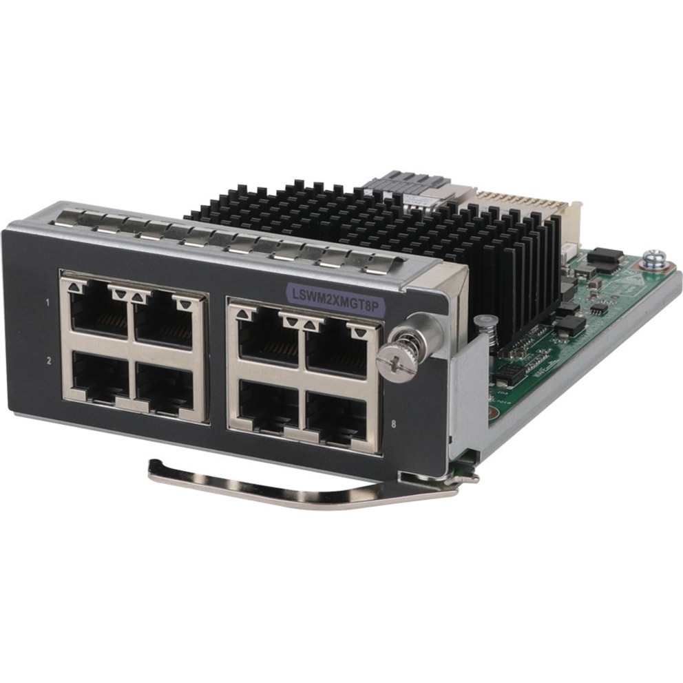 HPE FlexNetwork 5520HI/5600HI 8 Port 1/2.5/5/10GBASE-T Module - For Data Networking - 8 x RJ-45 2.5/5/10GBase-T Network - Twisted Pair10 Gigabit Ethernet - 10GBase-T, 5GBase-T, 2.5GBase-T