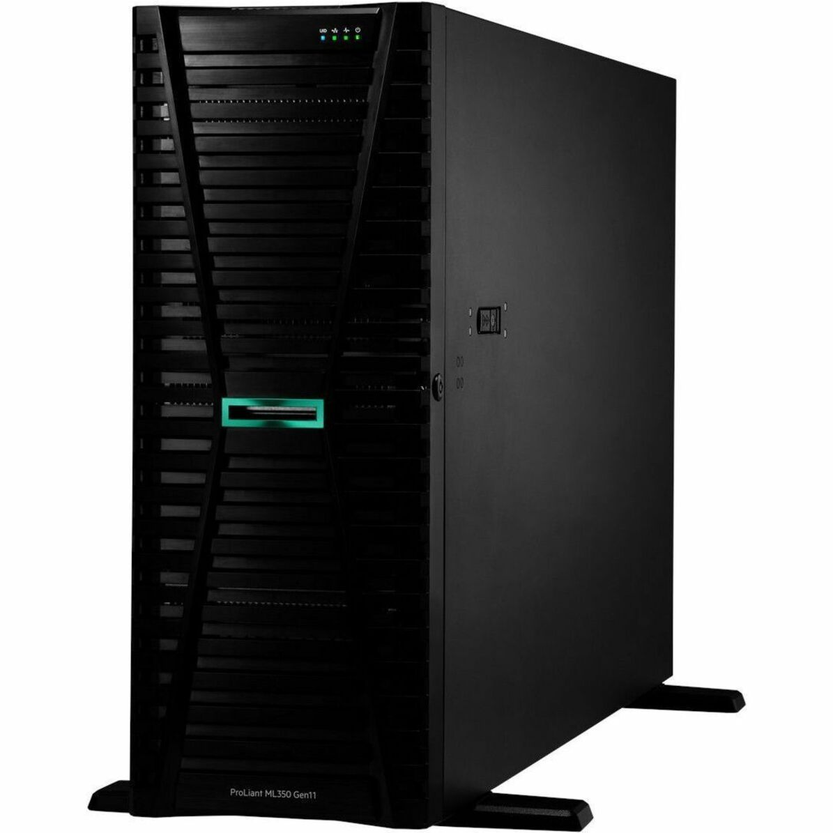 HPE ProLiant ML350 G11 4U Tower Server - 1 Xeon Silver 4410Y 2 GHz - 32 GB RAM - Serial Attached SCSI (SAS), Serial ATA Controller - Intel C741 Chip - 2 Processor Support - 8 TB RAM Support - DDR5 SDRAM Up to 16 MB Graphic Card - Gigabit Ethernet - 8 x Total Bay(s) - 8 x SFF Bay(s) - Hot Swappable Bays - 1 x 800 W