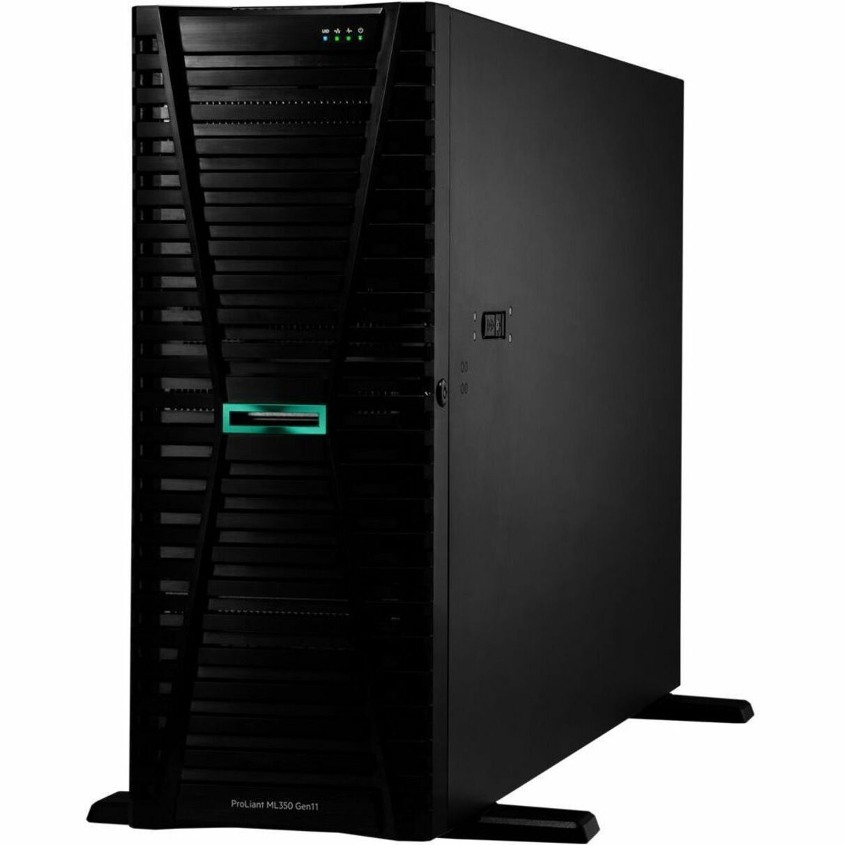 HPE ProLiant ML350 G11 4U Tower Server - 1 Xeon Gold 5418Y 2 GHz - 32 GB RAM - Serial Attached SCSI (SAS), Serial ATA Controller - Intel C741 Chip - 2 Processor Support - 8 TB RAM Support - DDR5 SDRAM Up to 16 MB Graphic Card - Gigabit Ethernet - 8 x Total Bay(s) - 8 x SFF Bay(s) - Hot Swappable Bays - 1 x 800 W