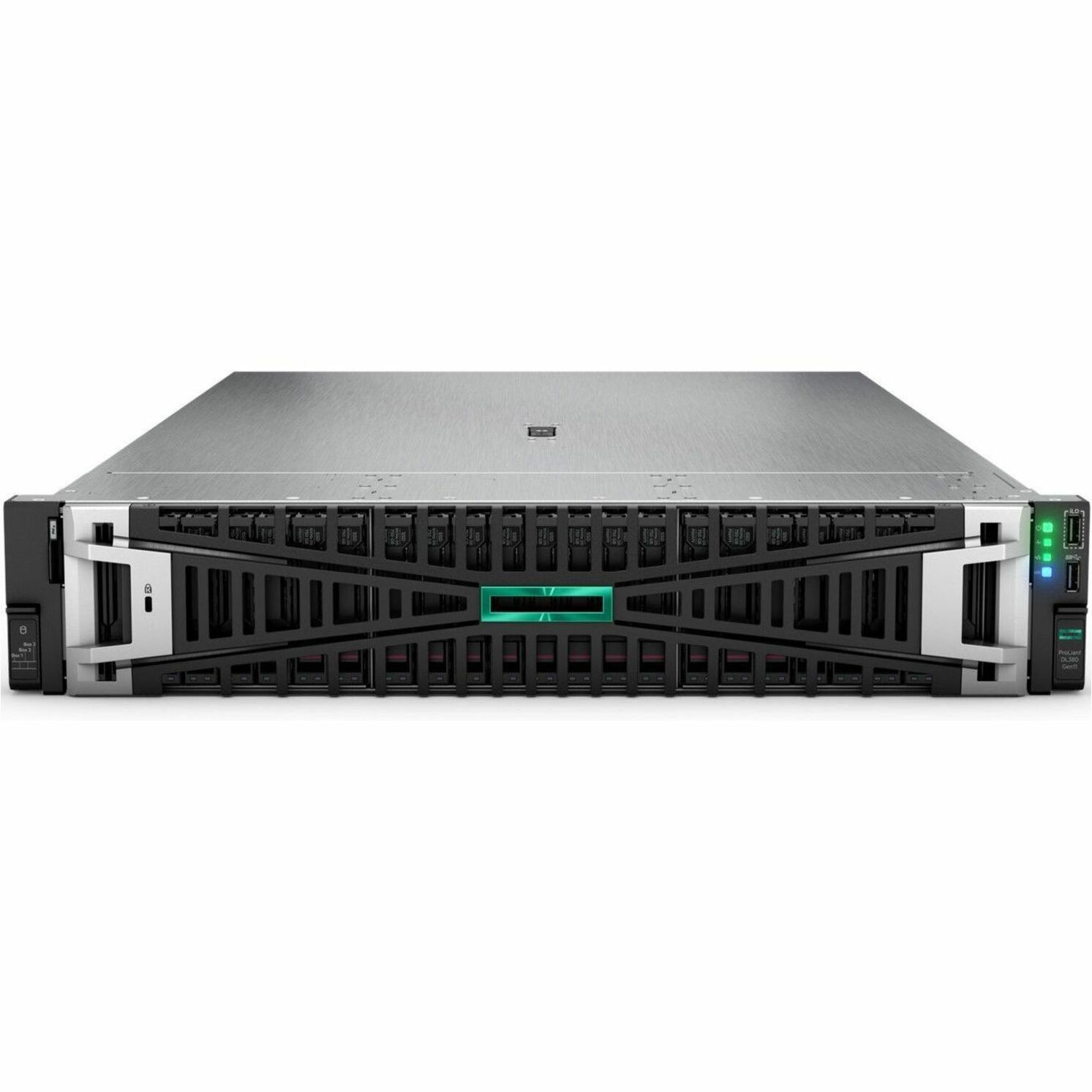 HPE ProLiant DL380 G11 2U Rack Server - 1 Xeon Gold 5416S 2 GHz - 32 GB RAM - Serial ATA/600, 12Gb/s SAS Controller - Intel C741 Chip - 2 Processor Support - 8 TB RAM Support - DDR5 SDRAM Up to 16 MB Graphic Card - 10 Gigabit Ethernet - 8 x Total Bay(s) - 8 x SFF Bay(s) - Hot Swappable Bays - 1 x 800 W