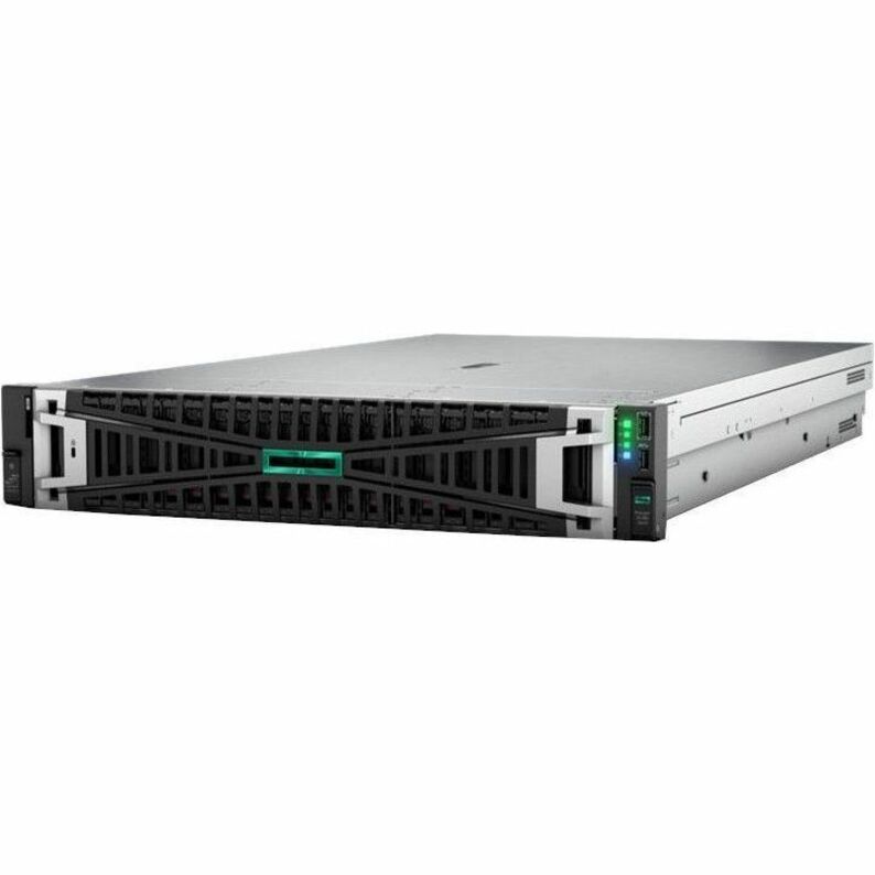 HPE ProLiant DL380 G11 2U Rack Server - 1 Xeon Silver 4410Y 2 GHz - 32 GB RAM - 12Gb/s SAS Controller - Intel C741 Chip - 2 Processor Support - 8 TB RAM Support - DDR5 SDRAM Up to 16 MB Graphic Card - Gigabit Ethernet - 8 x Total Bay(s) - 8 x SFF Bay(s) - Hot Swappable Bays - 1 x 1000 W