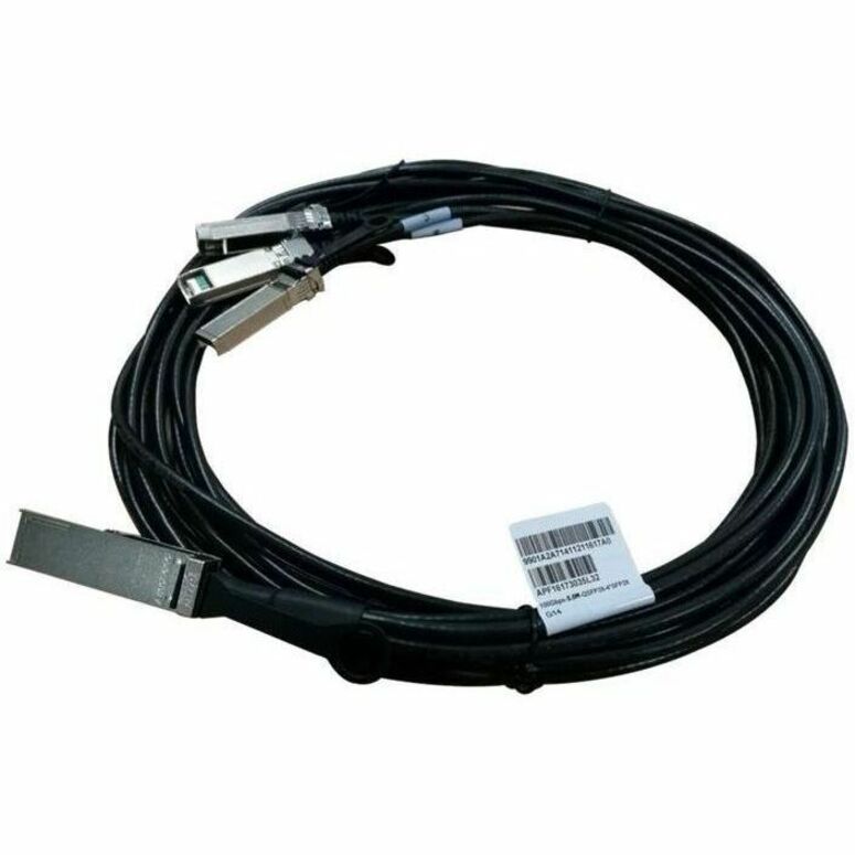 HPE QSFP28/SFP28 Network Cable - 16.40 ft QSFP28/SFP28 Network Cable for Network Device - Second End: 4 x SFP28 Network - Male