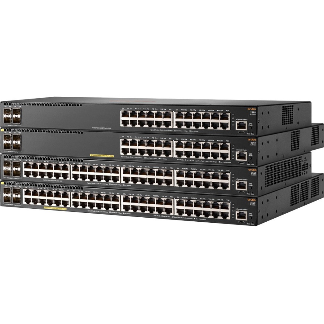 HPE IoT Ready and Cloud Manageable Access Switch - 24 Ports - Manageable - Gigabit Ethernet, 10 Gigabit Ethernet - 1000Base-X, 10/100/1000Base-T, 10GBase-X - Refurbished - 2 Layer Supported - Modular - Twisted Pair, Optical Fiber - 1U - Rack-mountable