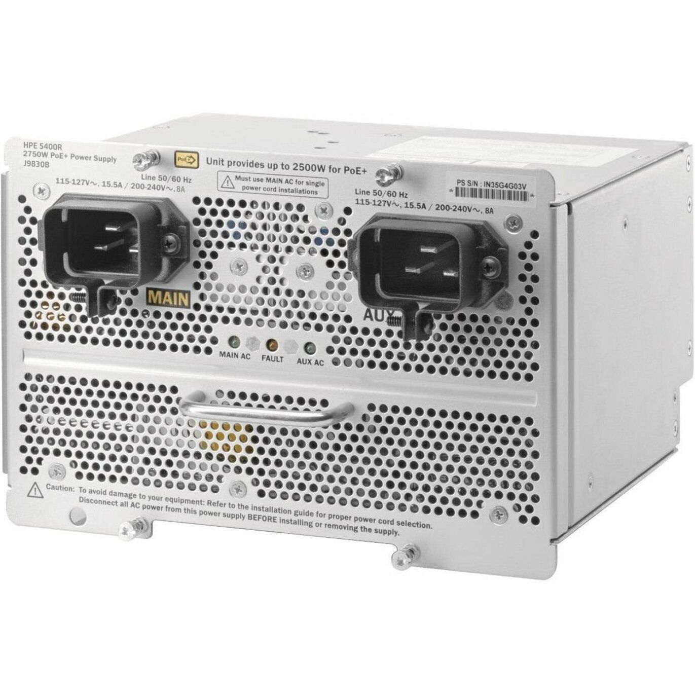 HPE 2750W Power Supply - Plug-in Module