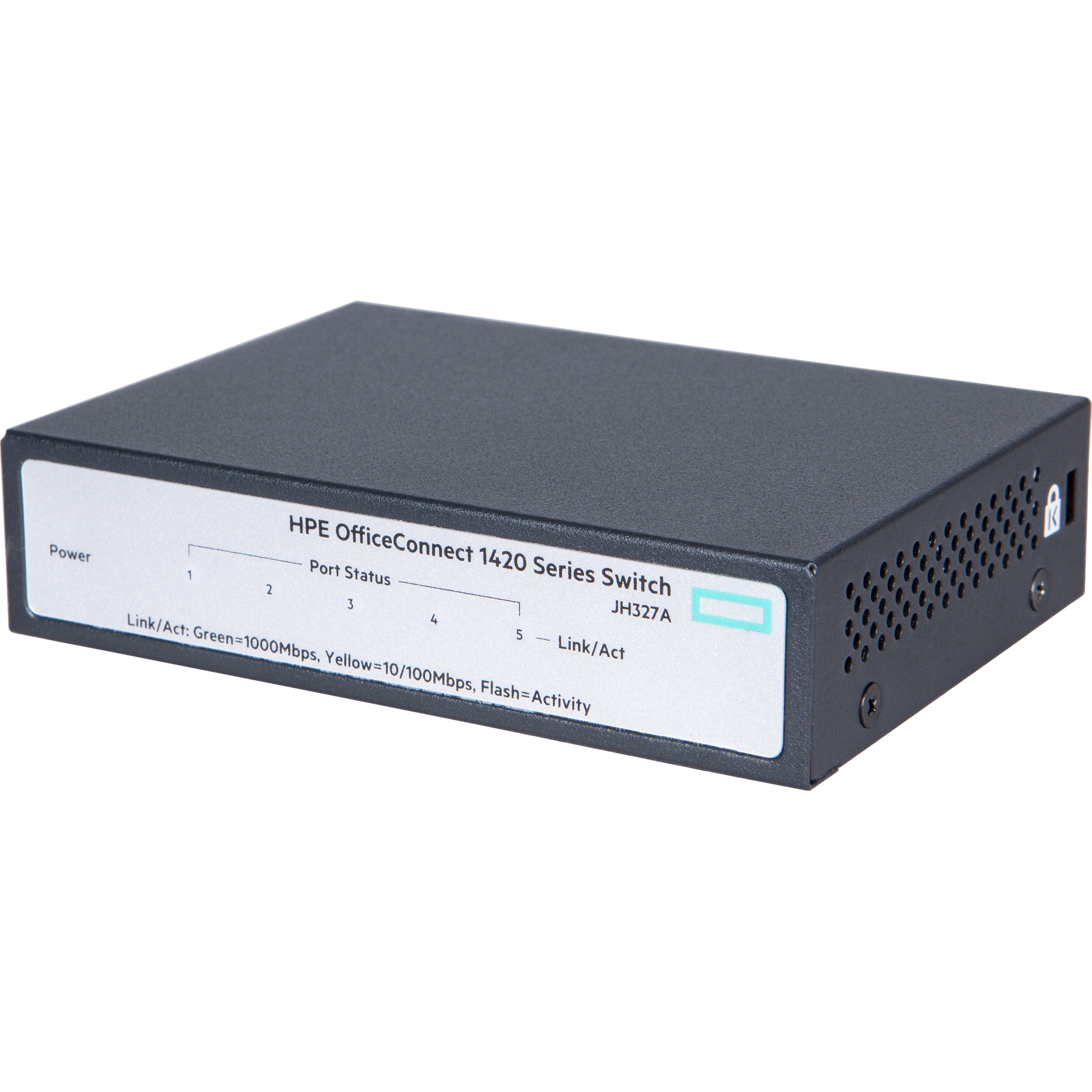 HPE OfficeConnect 1420 5G Switch - 5 Ports - Gigabit Ethernet - 10/100/1000Base-TX - Refurbished - 2 Layer Supported - Twisted Pair - 1U - Rack-mountable, Desktop