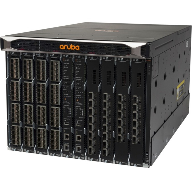 Aruba 8400 8-slot Chassis - Manageable - Refurbished - 3 Layer Supported - Modular - Optical Fiber - 8U - Rack-mountable, Rail-mountable, Surface Mount