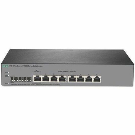 HPE OfficeConnect 1920S 8G Switch - 8 Ports - Manageable - Gigabit Ethernet - 10/100/1000Base-TX, 1000Base-T - Refurbished - 4 Layer Supported - 9.50 W Power Consumption - Twisted Pair - PoE Ports - 1U - Rack-mountable, Desktop