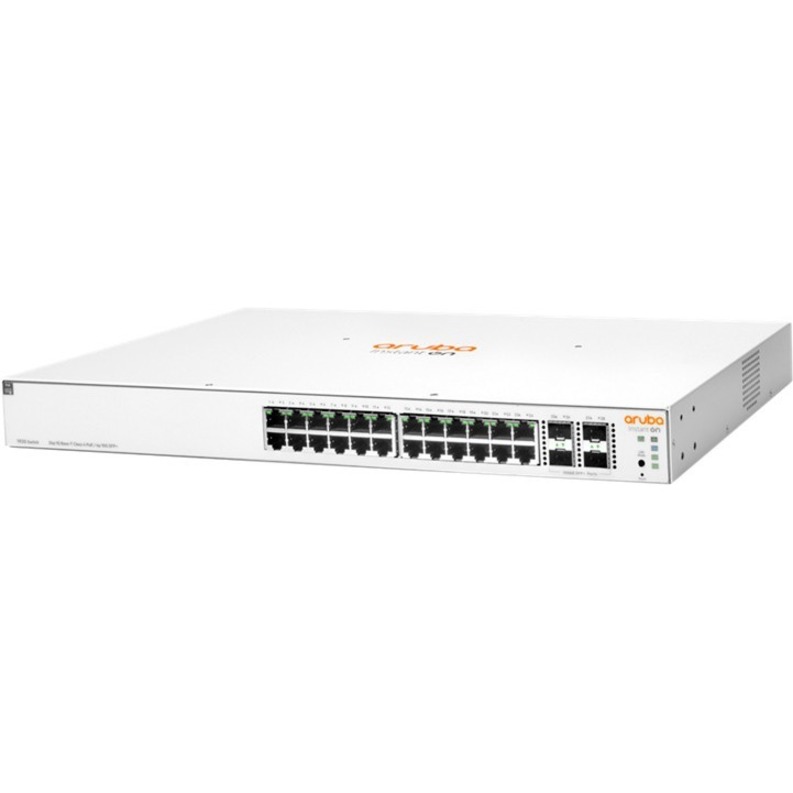 HPE Instant On 1930 24G Class4 PoE 4SFP/SFP+ 370W Switch - 24 Ports - Manageable - Gigabit Ethernet, 10 Gigabit Ethernet - 10