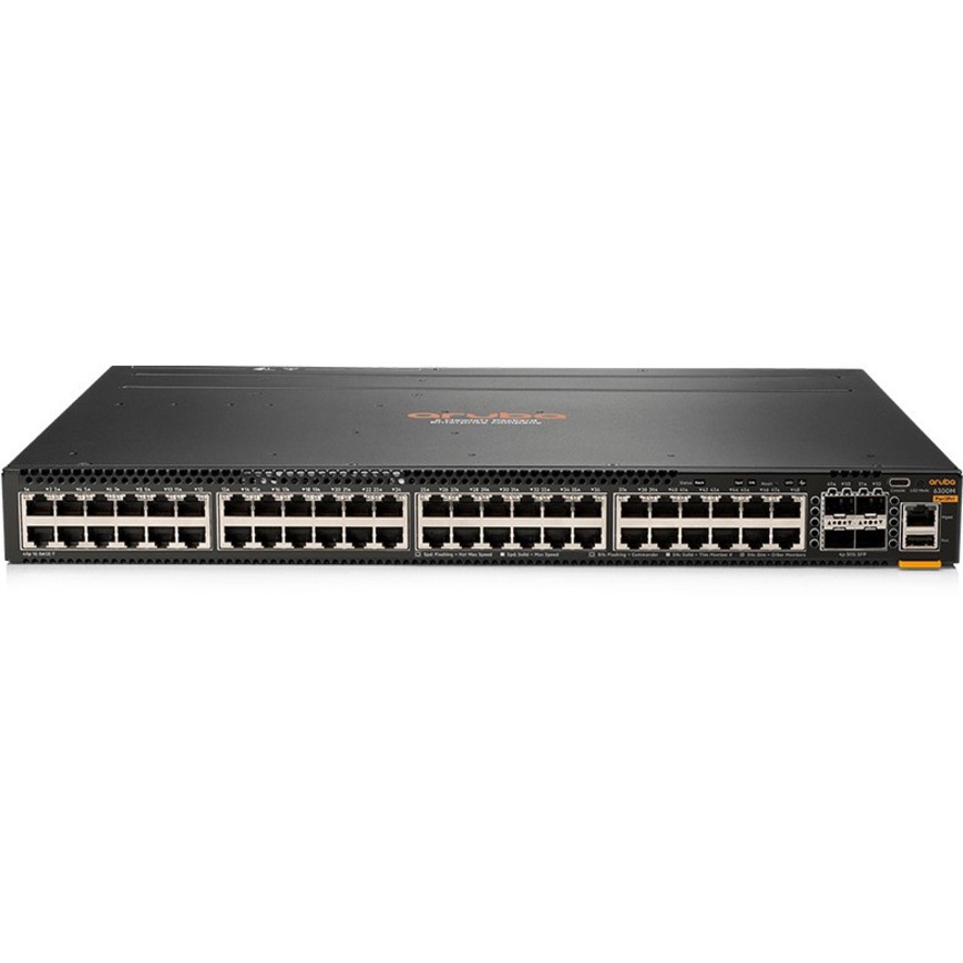Aruba 6300M 48-port 1GbE and 4-port SFP56 Power-to-Port 2 Fan Trays 1 PSU Bundle - 48 Ports - Manageable - Gigabit Ethernet,